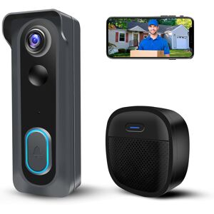 Video Doorbell Camera Wireless With Chime, 2k Hd Wifi Smart Doorbell, Voice Chan Video Doorbell Camera Wireless With Chime, 2k Hd Wifi Smart Doorbell, Voice Chan