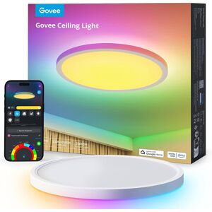 Led Ceiling Light, 2400lm Smart Rgbic Flush Ceiling Lights 24w Work With Alexa & Led Ceiling Light, 2400lm Smart Rgbic Flush Ceiling Lights 24w Work With Alexa &