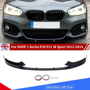 For Bmw 1 Series F20 F21 M Sport 2015-2018 Front Bumper Splitter Lip Gloss Black For Bmw 1 Series F20 F21 M Sport 2015-2018 Front Bumper Splitter Lip Gloss Black