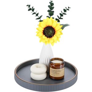 Gorese Serving Tray, Round Leather Decorative Tray, Table Tray, Kitchen Tray, T Gorese Serving Tray, Round Leather Decorative Tray, Table Tray, Kitchen Tray, T