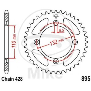 Jt Crown Z49 428 Black D.Int. 110 727.89.97 For Husqvarna 85 Tc 17/14 2014-2024 Jt Crown Z49 428 Black D.Int. 110 727.89.97 For Husqvarna 85 Tc 17/14 2014-2024