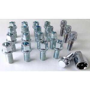 Bimecc Wheel Bolts Inc Locks M14 X 1.5 17mm Hex 27mm Thread Radius. Mercedes X 20 Bimecc Wheel Bolts Inc Locks M14 X 1.5 17mm Hex 27mm Thread Radius. Mercedes X 20