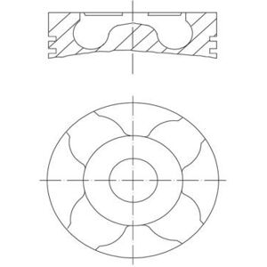 Piston Fits Opel Astra Combo Corsa Meriva Vauxhall Astra Astravan Mahle 0123102 Piston Fits Opel Astra Combo Corsa Meriva Vauxhall Astra Astravan Mahle 0123102