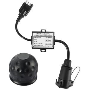 Eurowagens Trailer Light Converter Us To Europe 4 Way Flat Socket American Eurowagens Trailer Light Converter Us To Europe 4 Way Flat Socket American