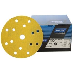 Norton Gold Reserve Abrasive Discs A296 - 100 pcs - P320 - 150x18 - For Surface Prep Norton Gold Reserve Abrasive Discs A296 - 100 pcs - P320 - 150x18 - For Surface Prep