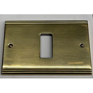 Vimar Spa Vimar 08535.Ot Plate 1 Hole Brass For Rectangular Boxes Vimar Spa Vimar 08535.Ot Plate 1 Hole Brass For Rectangular Boxes
