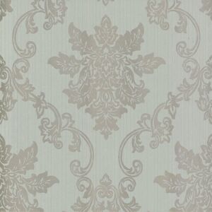 1838 Wallcoverings 1601-106-04 - Rosemore Damask Striped Duck Egg 1838 Wallpaper 1838 Wallcoverings 1601-106-04 - Rosemore Damask Striped Duck Egg 1838 Wallpaper