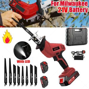 Gowtall 21v Cordless Reciprocating Saw + 2 Battery & Charger Recip Sabre Saw Kit Set Uk Gowtall 21v Cordless Reciprocating Saw + 2 Battery & Charger Recip Sabre Saw Kit Set Uk
