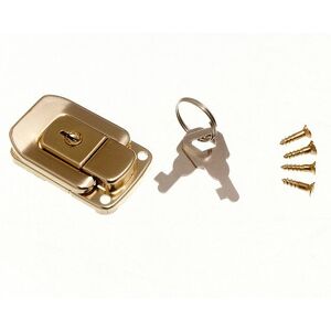 Onestopdiy New 100 X Locking Case Catch Latch Eb Brass Plated With 2 Keys 48mm X 33mm - One Onestopdiy New 100 X Locking Case Catch Latch Eb Brass Plated With 2 Keys 48mm X 33mm - One