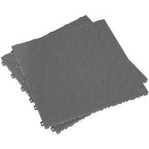 Polypropylene Floor Tile 400 X 400mm - Grey Treadplate - Pack Of 9 - Sealey Ft3g Polypropylene Floor Tile 400 X 400mm - Grey Treadplate - Pack Of 9 - Sealey Ft3g