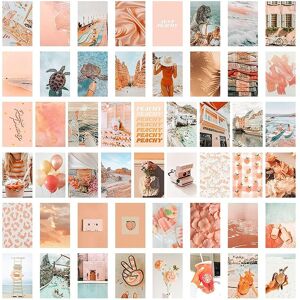 Sodial 3x(50pcs Peach Beach Aesthetic Pictures For Wall Collage Boho Collage6062 Sodial 3x(50pcs Peach Beach Aesthetic Pictures For Wall Collage Boho Collage6062