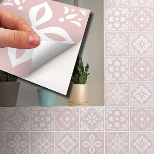 Walplus 15cm 96pcs Sevilla Light Pink Peel And Stick Wall Tile Stickers – Self-A Walplus 15cm 96pcs Sevilla Light Pink Peel And Stick Wall Tile Stickers – Self-A