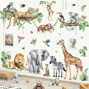 Does Not Apply Large Jungle Animals Tree Branch Wall Stickers Safari Elephant Giraffe Leopard T Does Not Apply Large Jungle Animals Tree Branch Wall Stickers Safari Elephant Giraffe Leopard T
