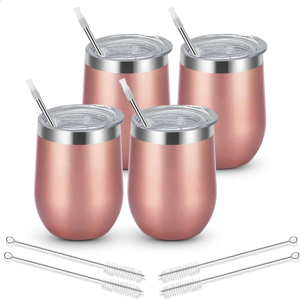 Does Not Apply Wine Tumbler Gifts Set Of 4, 12oz Double Wall Vaccum Insulation Stainless Steel Does Not Apply Wine Tumbler Gifts Set Of 4, 12oz Double Wall Vaccum Insulation Stainless Steel