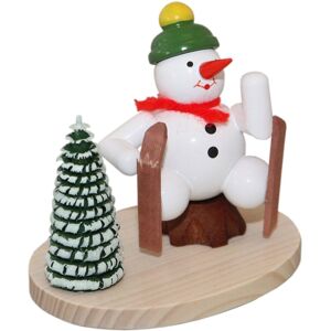 Fa. Volker Zenker Erzgebirgische Volkskunst Minifigure Snowman With Skiing Accident Height 7,5cm New Snow Iceman Fa. Volker Zenker Erzgebirgische Volkskunst Minifigure Snowman With Skiing Accident Height 7,5cm New Snow Iceman