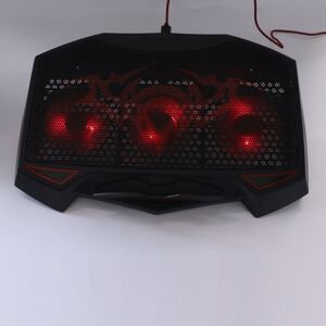 Gaming Laptop Cooling Pad Red Led 3 Cooling Fans 5 Adjustable Angles Dual Am Gaming Laptop Cooling Pad Red Led 3 Cooling Fans 5 Adjustable Angles Dual Am