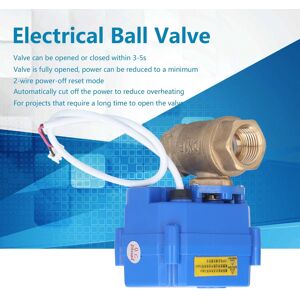 Motorized Ball Valve Dn15 Brass Straight Through Hydraulic Fitting W/ Indication Motorized Ball Valve Dn15 Brass Straight Through Hydraulic Fitting W/ Indication