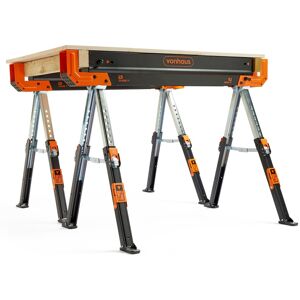 Vonhaus Saw Horse Twin Pack - Folding Saw Horse, Supports Up To 1178kg Vonhaus Saw Horse Twin Pack - Folding Saw Horse, Supports Up To 1178kg