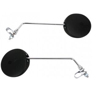 Emgo Black Round Handlebar Mirror - 20-64510 Emgo Black Round Handlebar Mirror - 20-64510