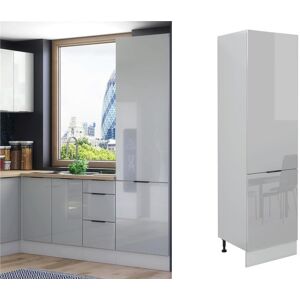 Impact Furniture Kitchen Larder Pantry Unit Tall Cupboard 600mm Storage Grey High Gloss Unit Star Impact Furniture Kitchen Larder Pantry Unit Tall Cupboard 600mm Storage Grey High Gloss Unit Star