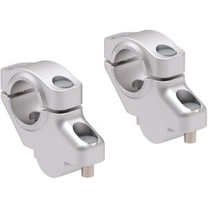 Yamaha Sr 500 1984-1998 Offset Handlebar Risers 30mm Up,21mm Back-Silver By H&b Yamaha Sr 500 1984-1998 Offset Handlebar Risers 30mm Up,21mm Back-Silver By H&b