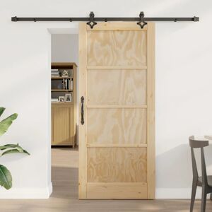 Sliding Door Set Manual Orkdal Natural And Black 86 X 198.5 Cm Vidaxl Sliding Door Set Manual Orkdal Natural And Black 86 X 198.5 Cm Vidaxl