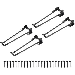 Sourcingmap Foldable Furniture Legs, 4pcs 10\" - Metal Folding Hairpin Table Legs For Desk Sourcingmap Foldable Furniture Legs, 4pcs 10\" - Metal Folding Hairpin Table Legs For Desk