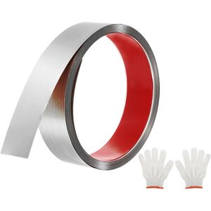 Uxcell 16.4ft X 1.57" Wall Molding Trim, Brushed Finish With Glove And Card, Silver Uxcell 16.4ft X 1.57" Wall Molding Trim, Brushed Finish With Glove And Card, Silver