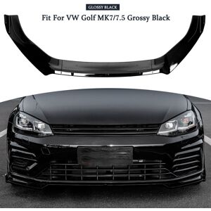 Fits 13-20 Vw Golf Mk7 Mk7.5 Front Bumper Lip Splitter Gloss Black Car Spoiler Fits 13-20 Vw Golf Mk7 Mk7.5 Front Bumper Lip Splitter Gloss Black Car Spoiler