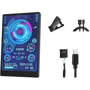 Sodial 2x(3.5 Inch Ips Type C Secondary Screen For Computer Cpu Gpu Hdd Display5165 Sodial 2x(3.5 Inch Ips Type C Secondary Screen For Computer Cpu Gpu Hdd Display5165
