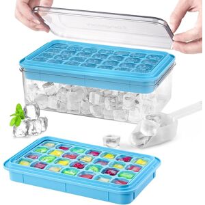 Longzon Mini Ice Cube Tray With Lid And Bin, 56 Pcs Ice Cube Trays For Freezer, Ice Cub Longzon Mini Ice Cube Tray With Lid And Bin, 56 Pcs Ice Cube Trays For Freezer, Ice Cub
