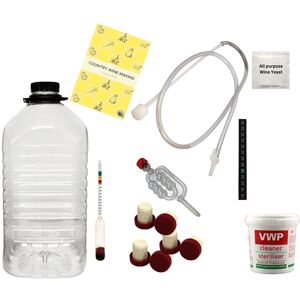 Almost Off Grid Country Wine Making Starter Kit Inc 5l Pet Demijohn, Journal, Hydrometer, Syphon Almost Off Grid Country Wine Making Starter Kit Inc 5l Pet Demijohn, Journal, Hydrometer, Syphon
