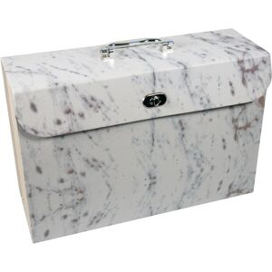 Cathedral Products Luxurious Marble Design 19-Pocket Expanding Box File With Sil Cathedral Products Luxurious Marble Design 19-Pocket Expanding Box File With Sil