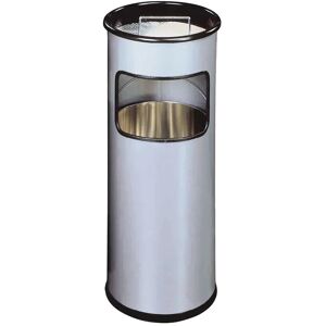 Durable 333023 Waste Bin with Ashtray - Silver - 17 L Durable 333023 Waste Bin with Ashtray - Silver - 17 L