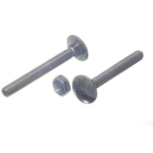 Onestopdiy Onestopdiy New M12 x 150mm Steel Coach Carriage Bolts with Nuts - Fasteners Onestopdiy Onestopdiy New M12 x 150mm Steel Coach Carriage Bolts with Nuts - Fasteners