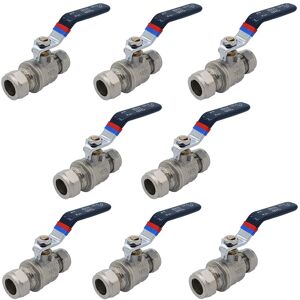 Altecnic 8 X Ball Valve 15mm Full Bore Black Lever Compression (Pack Of Eight) Altecnic 8 X Ball Valve 15mm Full Bore Black Lever Compression (Pack Of Eight)