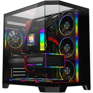 Cit Ds360 Pro Atx Gaming Pc Case Dual Chamber 4x Argb Led Fan Full Glass View Cit Ds360 Pro Atx Gaming Pc Case Dual Chamber 4x Argb Led Fan Full Glass View