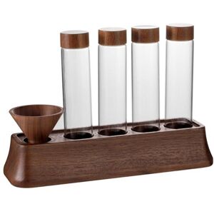Sodial 2x(1pcs Coffee Bean Glass Tube With Wood Tool Bottled Tubes Grain Storage4720 Sodial 2x(1pcs Coffee Bean Glass Tube With Wood Tool Bottled Tubes Grain Storage4720