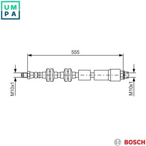 BOSCH 1 987 481 569 Brake Hose - Brake Hose for BMW X1 E84 BOSCH 1 987 481 569 Brake Hose - Brake Hose for BMW X1 E84