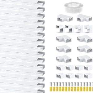 Cable Trunking Kit - Self-Adhesive Wire Hider And Concealer For Wall-Mounted Tv Cable Trunking Kit - Self-Adhesive Wire Hider And Concealer For Wall-Mounted Tv