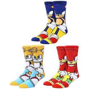 Official Sonic The Hedgehog Sonic, Tails And Knuckle 3 Pairs Of Mens Crew Socks Official Sonic The Hedgehog Sonic, Tails And Knuckle 3 Pairs Of Mens Crew Socks