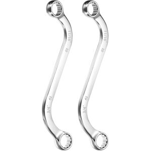 Uxcell 2pcs S-Style Box Wrench Metric 11/16" X 3/4" 12-Point Double End S-Shaped Wrench Uxcell 2pcs S-Style Box Wrench Metric 11/16" X 3/4" 12-Point Double End S-Shaped Wrench