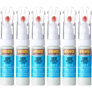 Hycote Colour Touch Up Brush Paint Xcns406 Nissan Arctic White 326 12.5ml X6 Hycote Colour Touch Up Brush Paint Xcns406 Nissan Arctic White 326 12.5ml X6