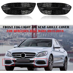 Fog Light Air Vent Grille Cover For Mercedes Benz C-Class W205 2015 2016 17 2018 Fog Light Air Vent Grille Cover For Mercedes Benz C-Class W205 2015 2016 17 2018