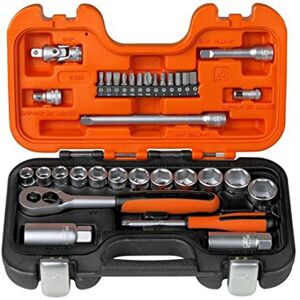 Bahco S330 1/4 Inch And 3/8 Inch Drive - 33 Pieces Socket Set (Silver) Bahco S330 1/4 Inch And 3/8 Inch Drive - 33 Pieces Socket Set (Silver)