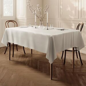 Home Direct Extra Large Rectangular Fabric Tablecloth 150x300cm 59"X118" Cream Home Direct Extra Large Rectangular Fabric Tablecloth 150x300cm 59"X118" Cream