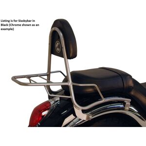 Becker Kawasaki Vn900 Classic/custom Vulcan Sissybar With Rear Rack - Black By H&b Becker Kawasaki Vn900 Classic/custom Vulcan Sissybar With Rear Rack - Black By H&b