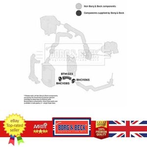 Borg & Beck Charge Air Hose For Mercedes V-Class 99-03 Vito 99-03 6385282982 Borg & Beck Charge Air Hose For Mercedes V-Class 99-03 Vito 99-03 6385282982