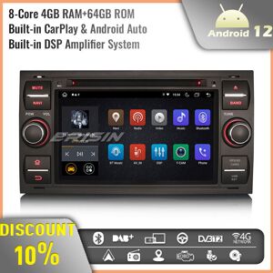Erisin 64gb Android 13 Sat Nav Car Stereo Dab+ Cd Carplay Ford Focus C-Max Kuga Transit Erisin 64gb Android 13 Sat Nav Car Stereo Dab+ Cd Carplay Ford Focus C-Max Kuga Transit