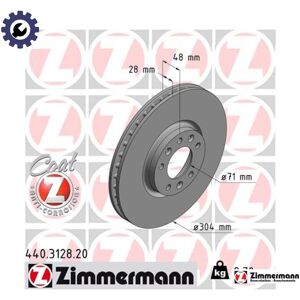 Zimmermann Model 440.3128.20 - Brake Disc Zimmermann Model 440.3128.20 - Brake Disc